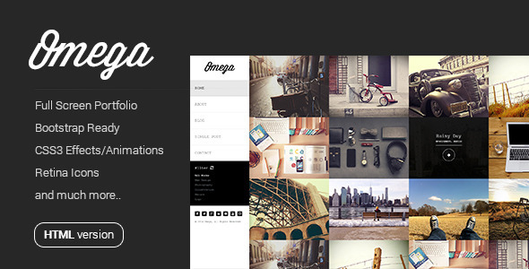 Omega - Full Width HTML Portfolio - Portfolio Creative