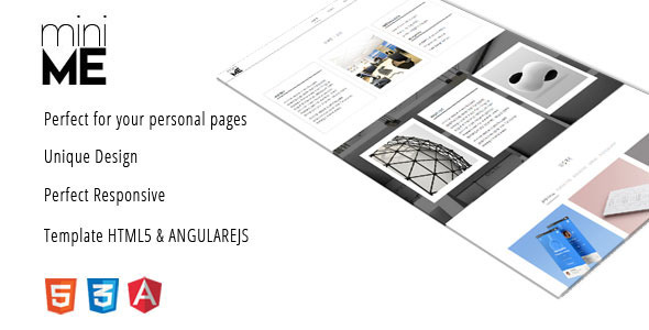 miniMe - Clean & Responsive Template - Personal Site Templates