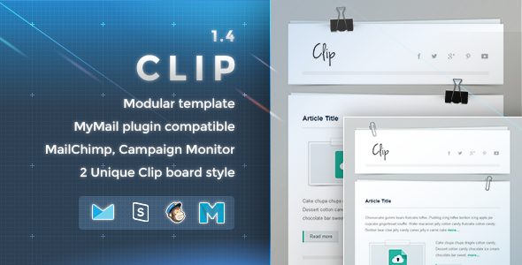 Clip - Responsive Email Template - Newsletters Email Templates