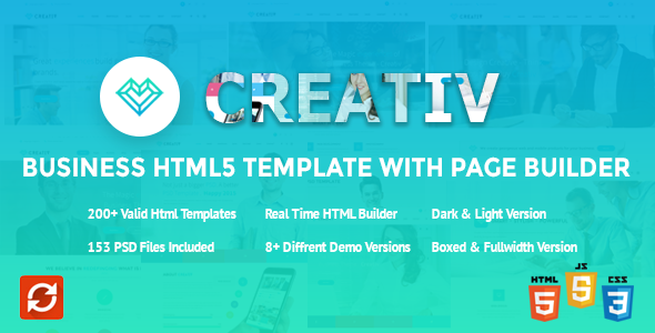 Creativ Business HTML5 Template with Page Builder - Business Corporate