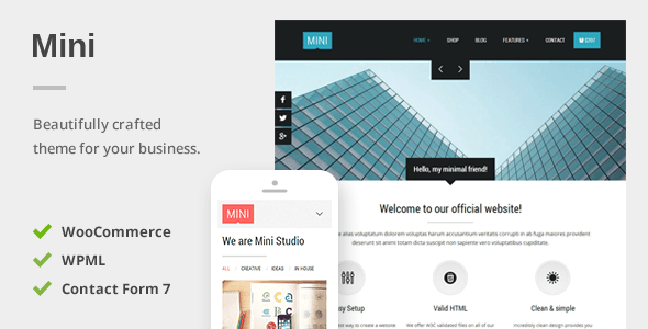 Mini - A Unique Responsive WordPress Theme - Miscellaneous WordPress