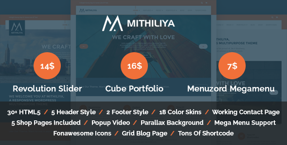 Mithiliya Multipurpose Responsive HTML Template - Business Corporate
