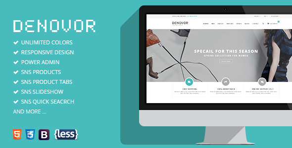 SNS Denovor - Responsive Magento Theme - Magento eCommerce