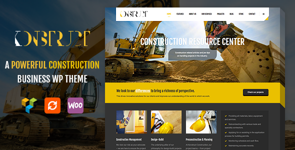 Konstruct - Construction, Building WordPress Theme - Business Corporate