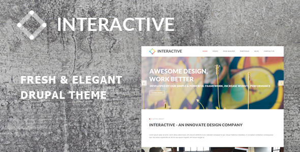 Interactive - Elegant & Creative Drupal 7.6 Theme - Drupal CMS Themes
