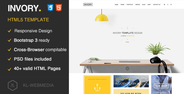 Invory - Multi-Purpose HTML5 Template - Marketing Corporate
