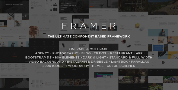 Framer - Multi-Purpose Bootstrap HTML5 Template - Creative Site Templates