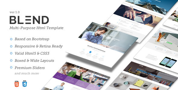 Blend - Multi-Purpose Responsive Website Template - Creative Site Templates