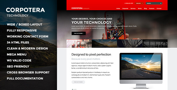 CORPOTERA - Multi-Purpose HTML Template - Corporate Site Templates