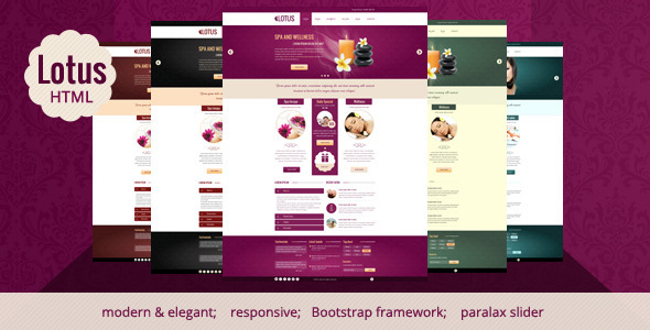 Lotus - Spa & Wellness HTML Responsive Template - Miscellaneous Site Templates