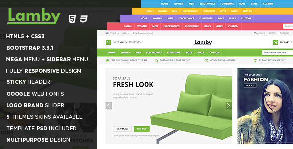 Lamby - Responsive Multipurpose HTML5 Template - Fashion Retail