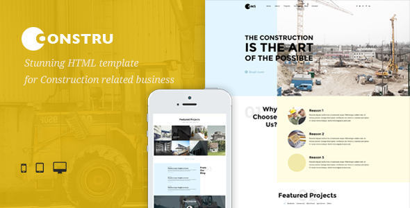 Constru - Build & Construction HTML Template - Business Corporate