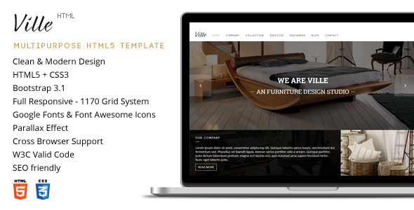 Ville - Multi-Purpose HTML Template - Corporate Site Templates