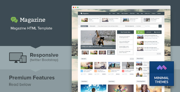 Magazine - Responsive Multipurpose HTML Template - Business Corporate