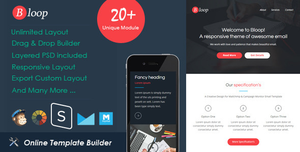 Bloop - Responsive Email + StampReady Builder - Email Templates Marketing