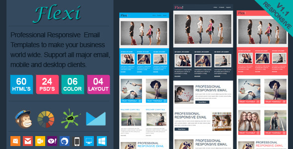 Flexi - Professional Responsive Email Template - Email Templates Marketing