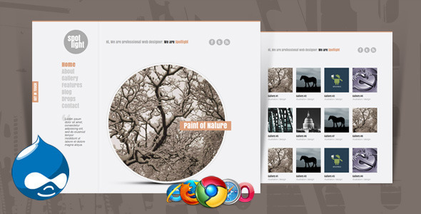 Spotlight - Clean & Minimal Drupal Theme - Portfolio Creative
