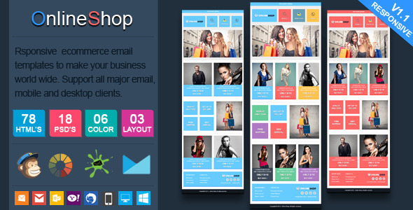 Online Shop - Responsive Ecommerce Email Template by actualpixel ...