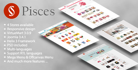 Pisces - Multipurpose Joomla & VirtueMart Template - VirtueMart Joomla