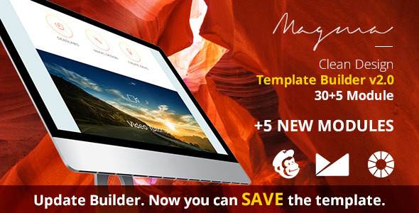 Magma Email Template + EmailBuilder - Newsletters Email Templates