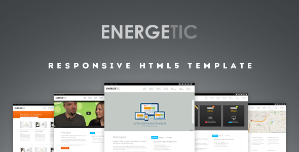 Energetic - Responsive HTML5 Template - Creative Site Templates