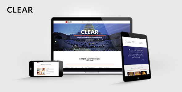 Clear - Multipurpose Muse Template - Corporate Muse Templates