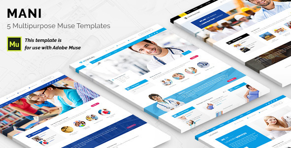 Mani - Multipurpose Template - Corporate Muse Templates