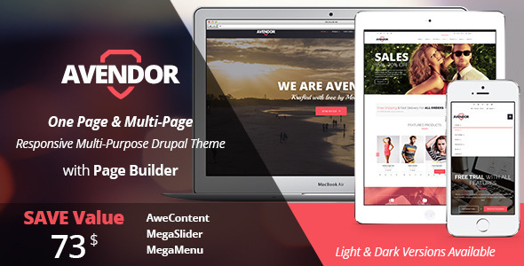 AVENDOR - Responsive Multi-purpose Drupal Theme - Business Corporate