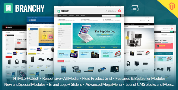Branchy - Magento Responsive Theme - Technology Magento