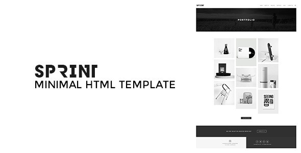 Sprint - Minimal Responsive HTML Portfolio - Portfolio Creative