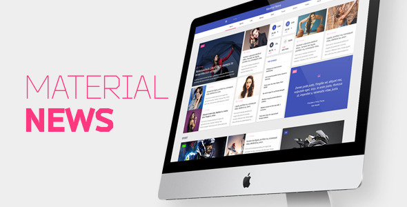 Material News - Multipurpose Responsive HTML - Creative Site Templates