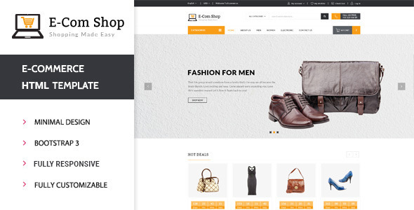 Ecom - Responsive eCommerce HTML Template - Shopping Retail