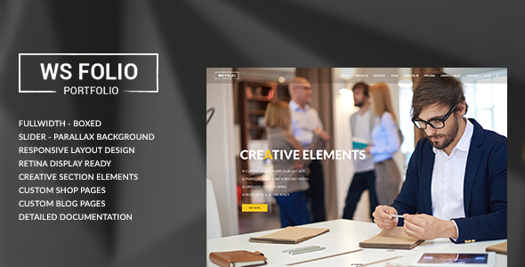WS Folio - Responsive Portfolio HTML5 Template - Portfolio Creative