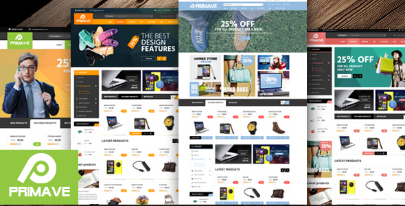 Primave - Electronics Fashion Store HTML Template - Shopping Retail