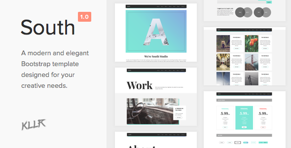 South - Creative HTML5 Template - Creative Site Templates