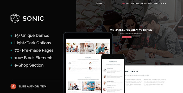 Sonic - Responsive Multi-Purpose HTML Template - Business Corporate