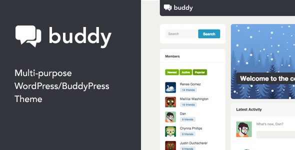 Buddy: Simple WordPress & BuddyPress Theme - BuddyPress WordPress