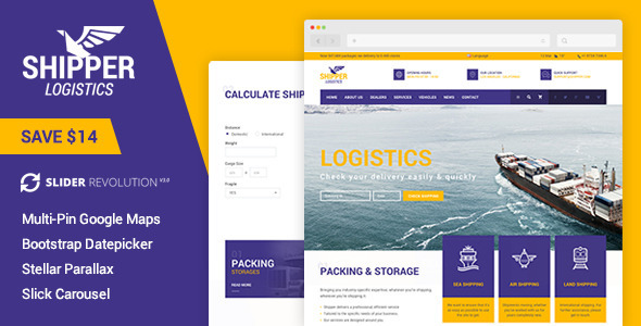 Shipper Logistic - Transportation HTML Template by themezinho | ThemeForest