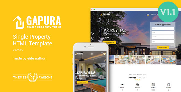 Single Property HTML Template - Gapura - Business Corporate