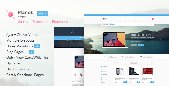 Planet Store - Ecommerce HTML Template - Shopping Retail