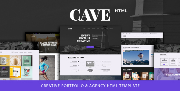 Cave - Creative Multipurpose Bootstrap Template - Portfolio Creative
