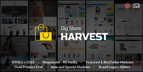 Harvest - Magento Responsive Theme - Shopping Magento