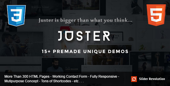 Juster - Multi-Purpose HTML Theme - Creative Site Templates