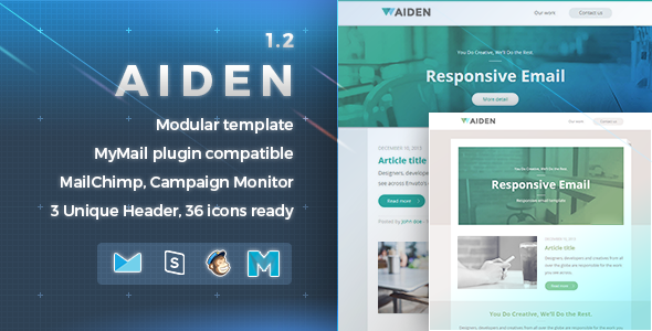 Aiden | Responsive Email Template - Newsletters Email Templates