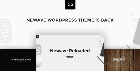 Newave - WordPress Responsive One Page Parallax Theme - Creative WordPress