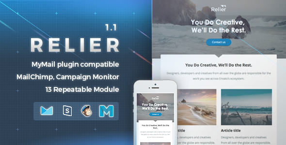 Relier | Responsive Email Template - Newsletters Email Templates