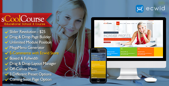 sCoolCourse - MultiPurpose Educational Template - Business Corporate