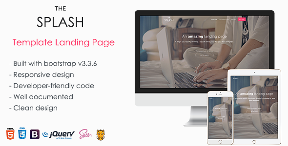 TheSplash - Template Landing Page - Marketing Corporate