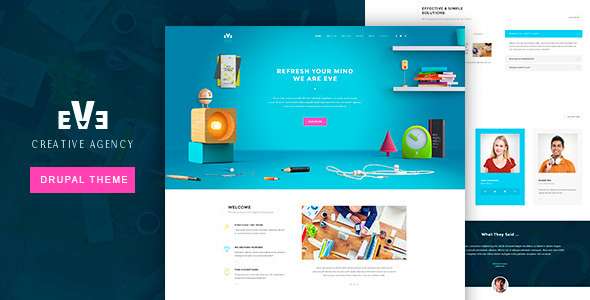 Eve Creative Drupal 7.6 Theme - Corporate Drupal