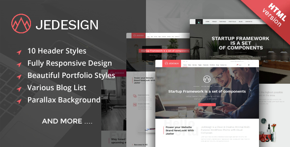 Jedesign - Multi-Purpose HTML Template - Corporate Site Templates
